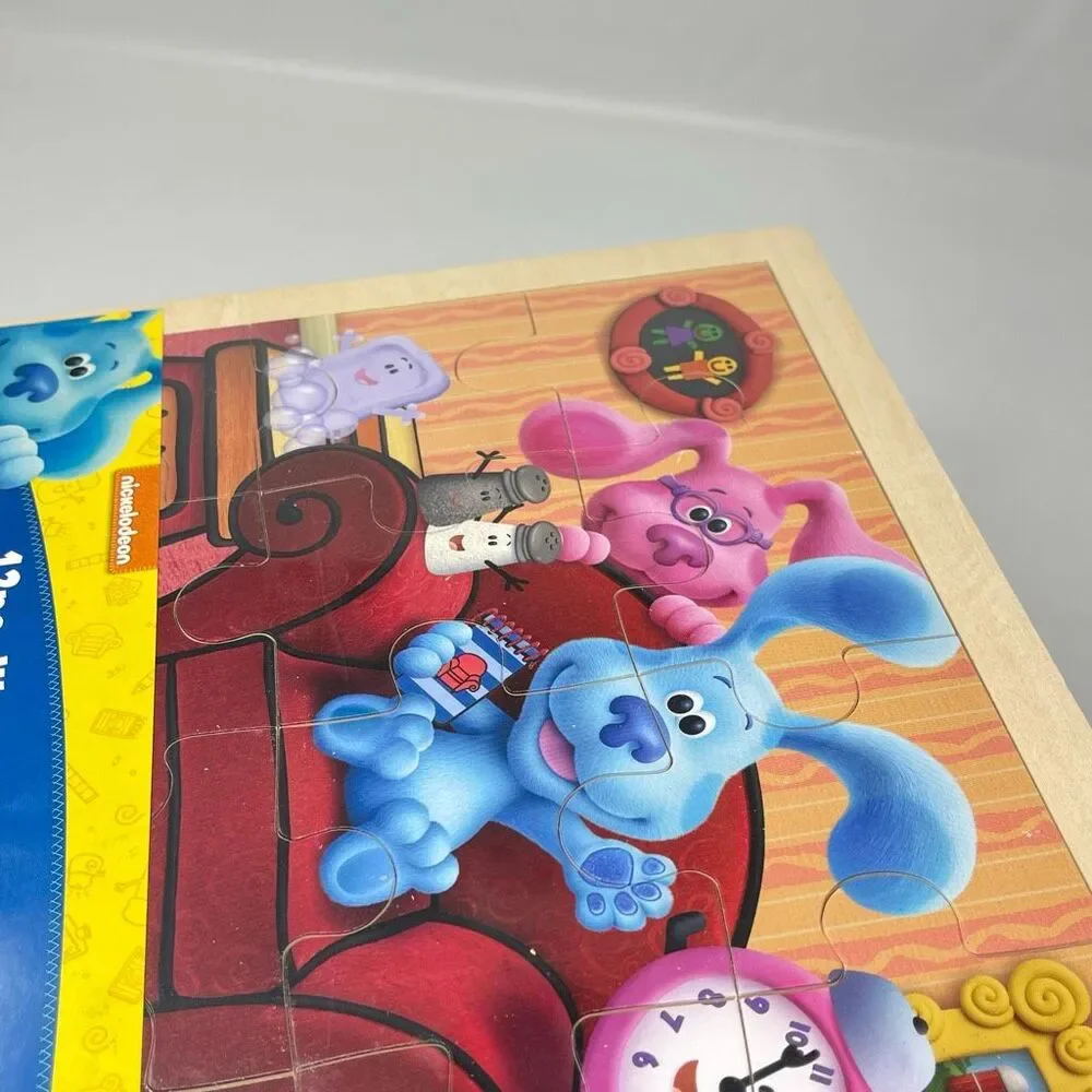 Nickelodeon Blue's Clues & You! The Thinking Chair Wood Puzzle TCG Toys New